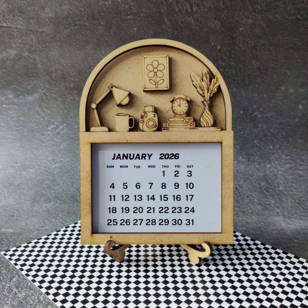 Desk Calendar Kit 2026 (Aesthetic)