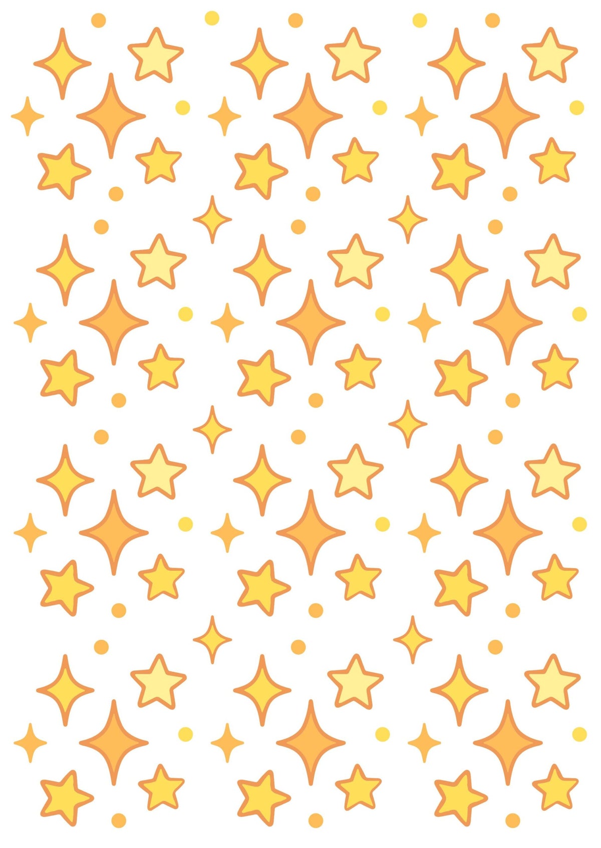 Star Fillers Press N Peel Stickers (UV DTF) Size A6