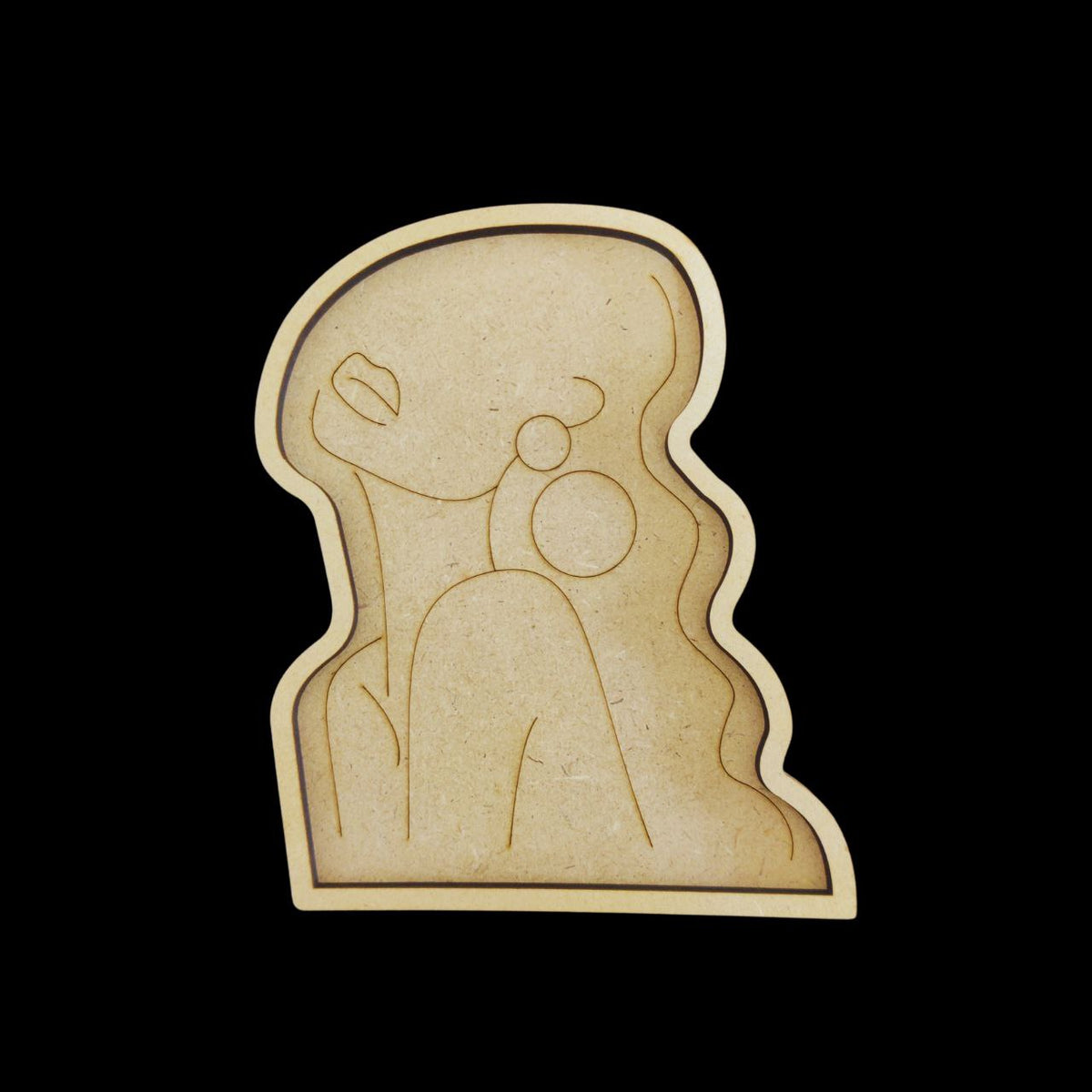 Abstract Girl (Trinket Tray - Lasercut Premarked MDF)