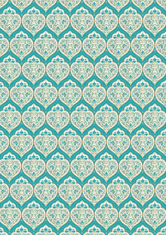 Arabian Rug - Teal seamless (Instant Transfer sheet)