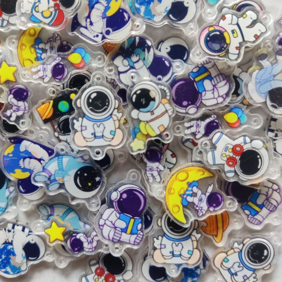 Astronaut Space - Printed Acrylic Charm