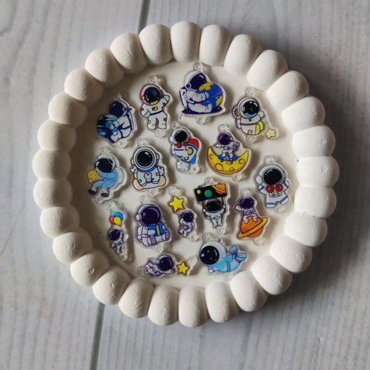 Astronaut Space - Printed Acrylic Charm