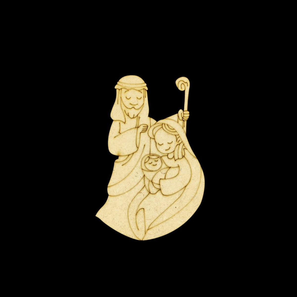Baby Christ, Mary and Joseph (Premarked Base MDF) DIY Christmas Collection
