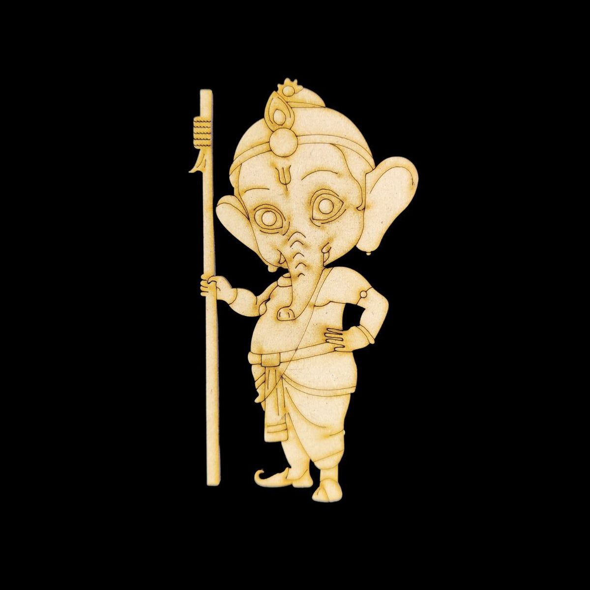 Baby Ganesha - Festive (MDF Premarked cutout)