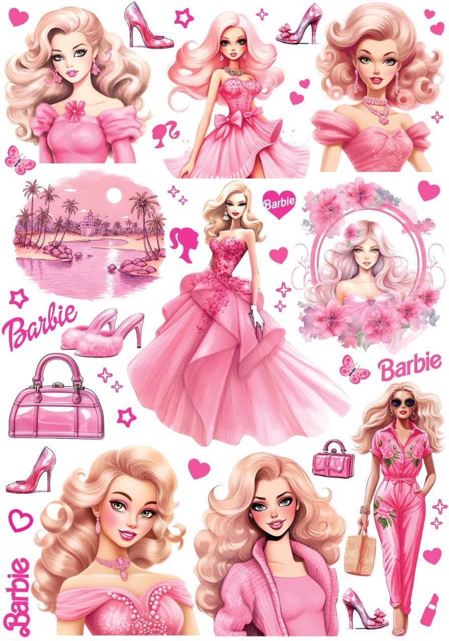 Barbie ( Instant Transfer Sheet )