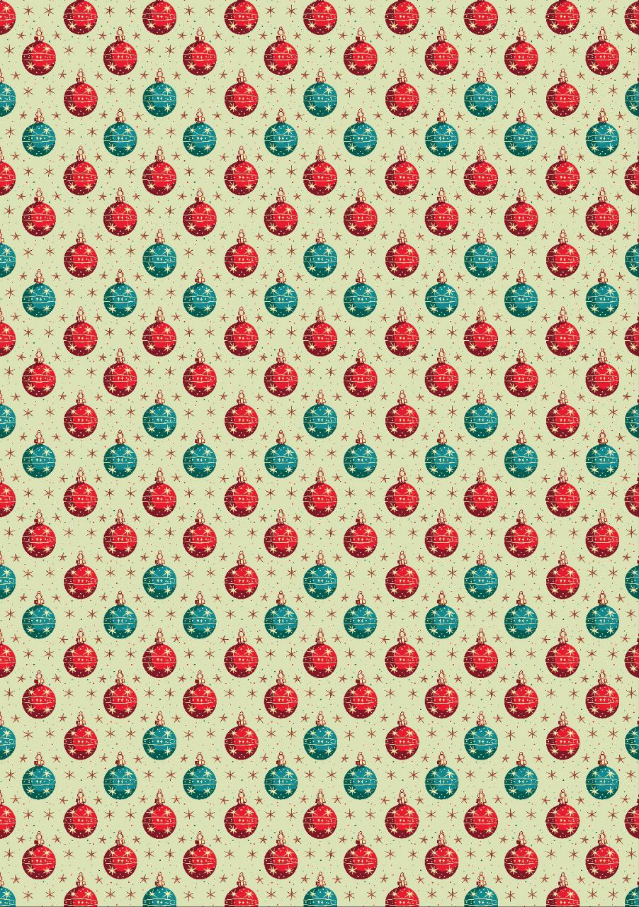 Baubles - Christmas Decorations - Seamless (Decoupage Paper) 1