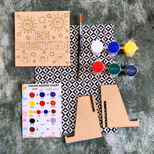 Be Positive (DIY Desk Decor Kit - Premarked MDF)