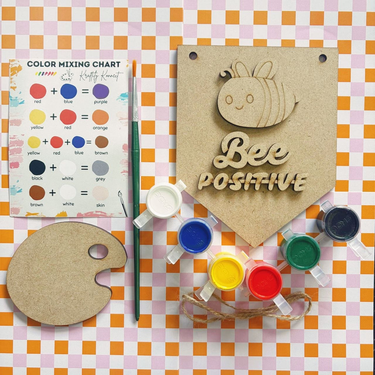 Bee Positive - Quotes Wall Hanging DIY Kit