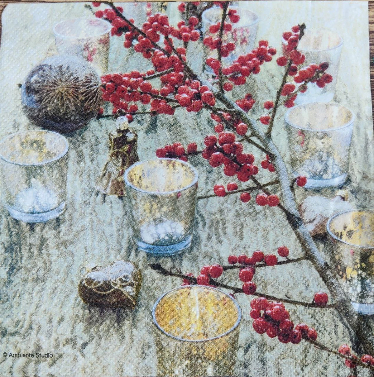 Berries n mood ( Christmas - Tissues )