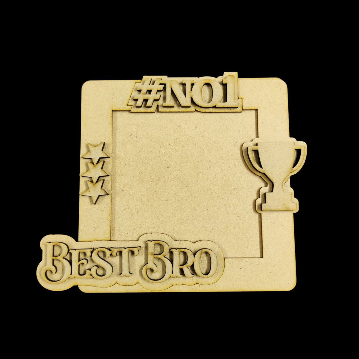 Best Bro #1 (MDF Photo Frame Fridge magnet base)