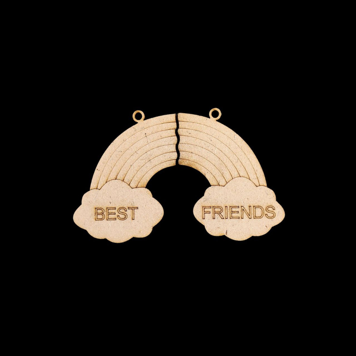 Best-Friends (MDF Keychain Base)