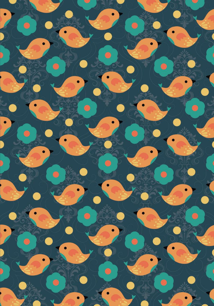 Birds seamless pattern ( Decoupage Papers )