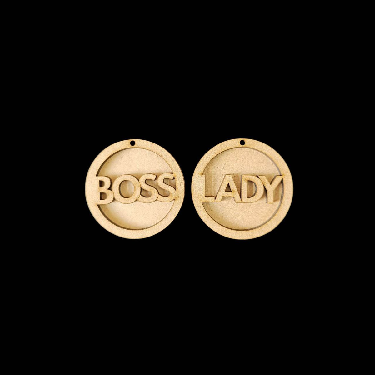 Boss Lady - Earring Base (MDF)