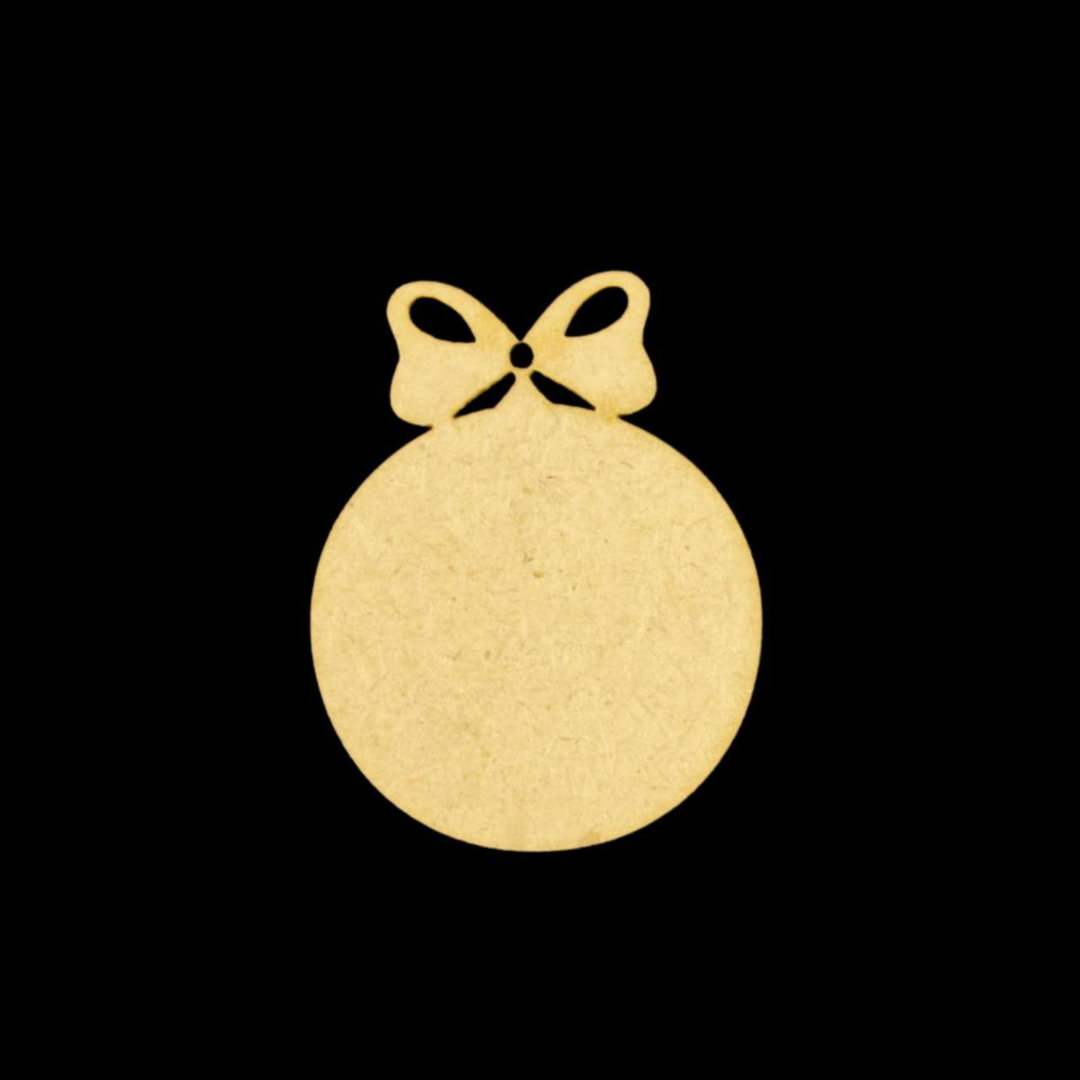 Bow n Bauble ( MDF Christmas Ornament )