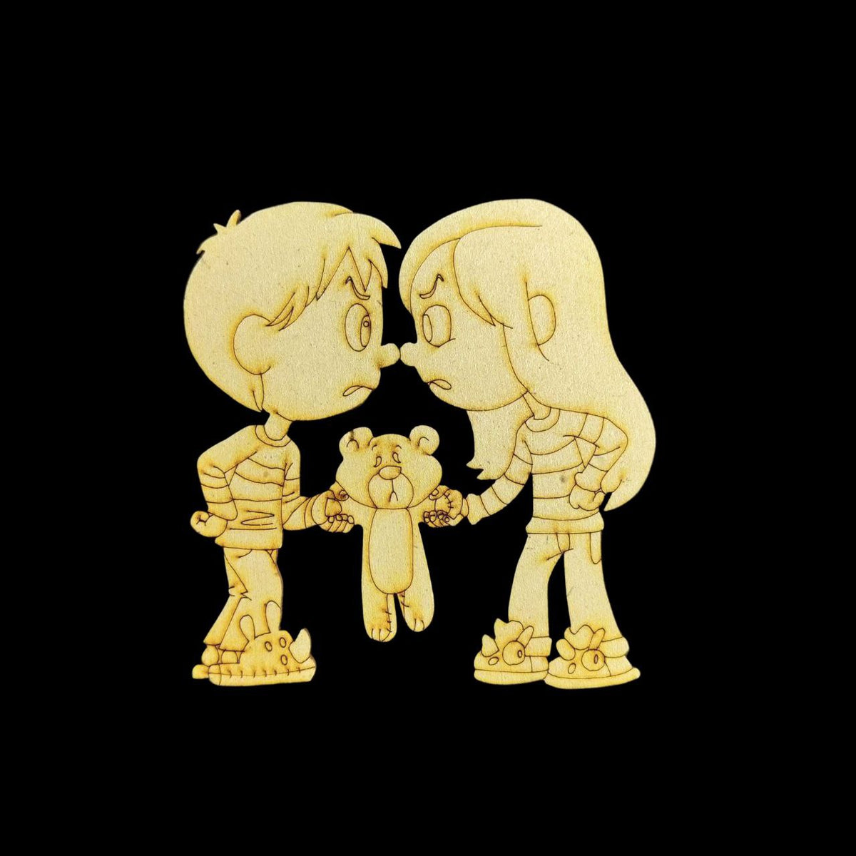 Bro-Sis Rivalry-Love (MDF Premarked base) Raksha Bandhan