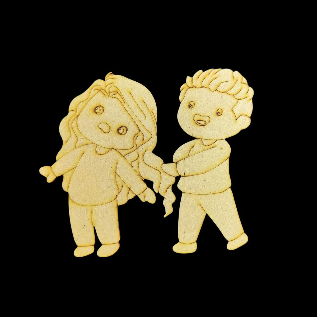 Bro-Sis Sweet-Fights (MDF Premarked base) Raksha Bandhan