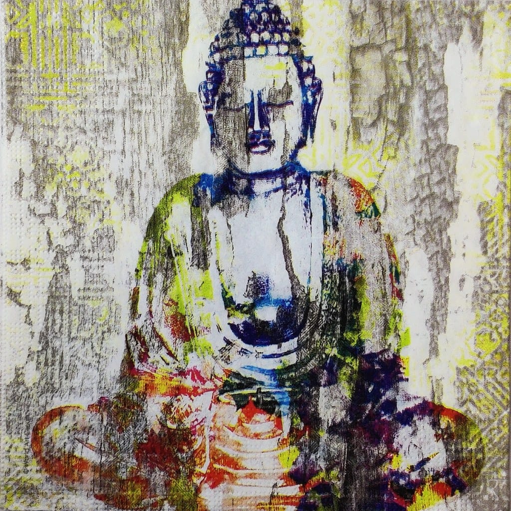 Buddha Painting ( German Napkins Tissues )