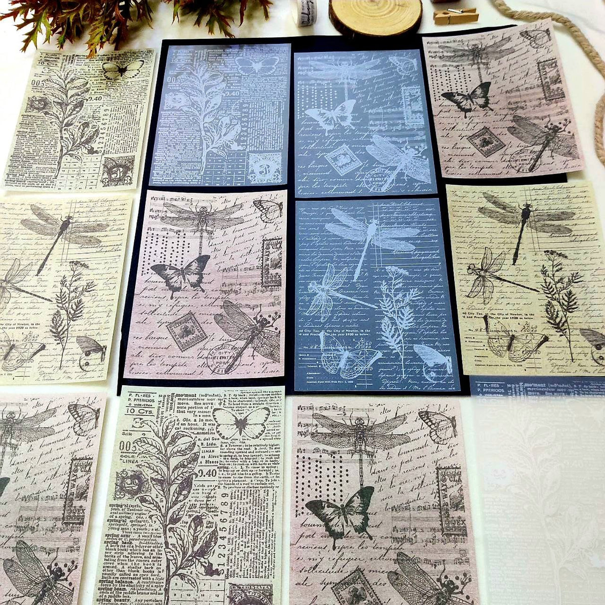 Butterflies - ( Journaling Supplies - Paper set )