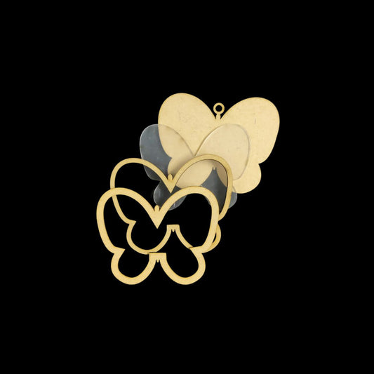 Butterfly - Shaker Keychain Bag Dangler (MDF Lasercut)