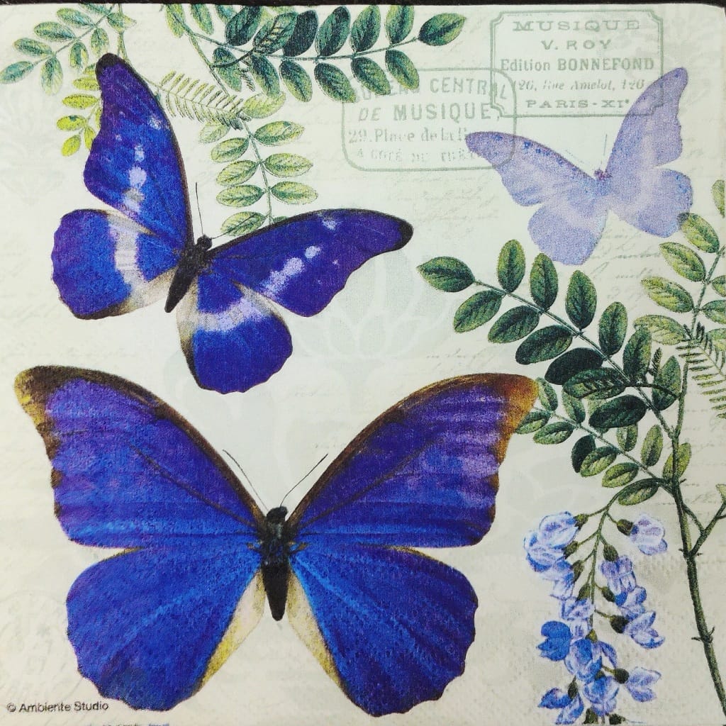 Butterfly Purple ( German Napkins Tissues )