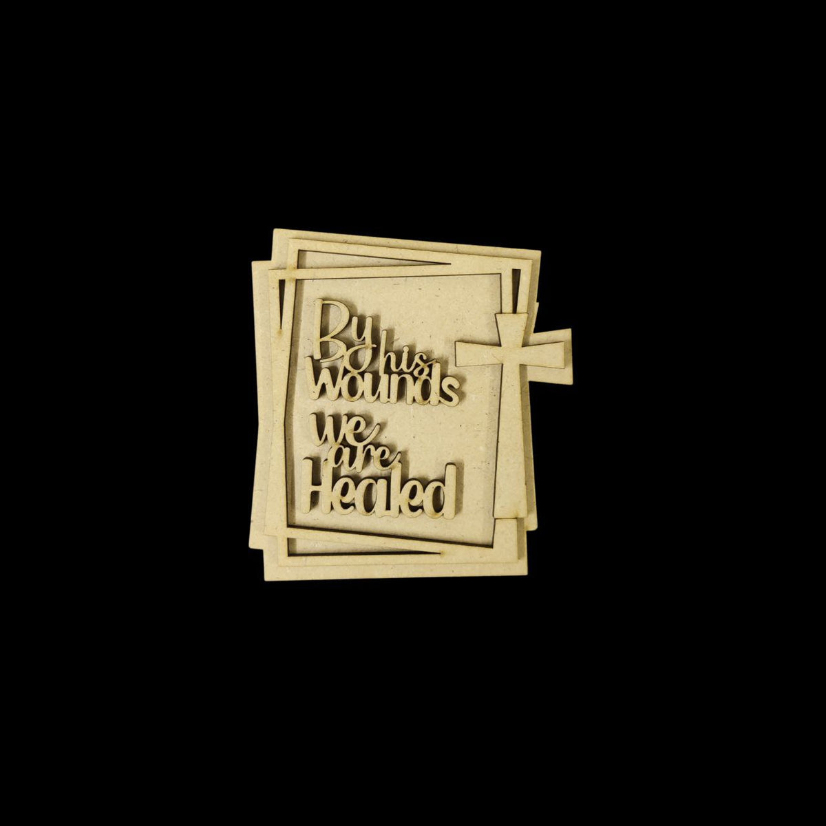 By His Wounds We Are Healed (MDF Fridge Magnet Base) Christmas Collection