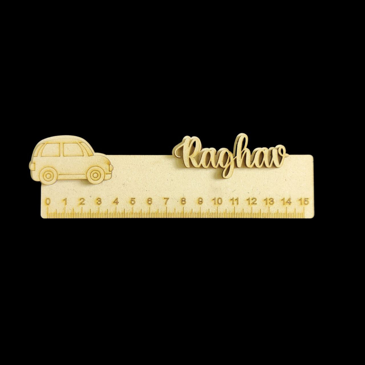 Car - Personalised Name Ruler (MDF Premarked)