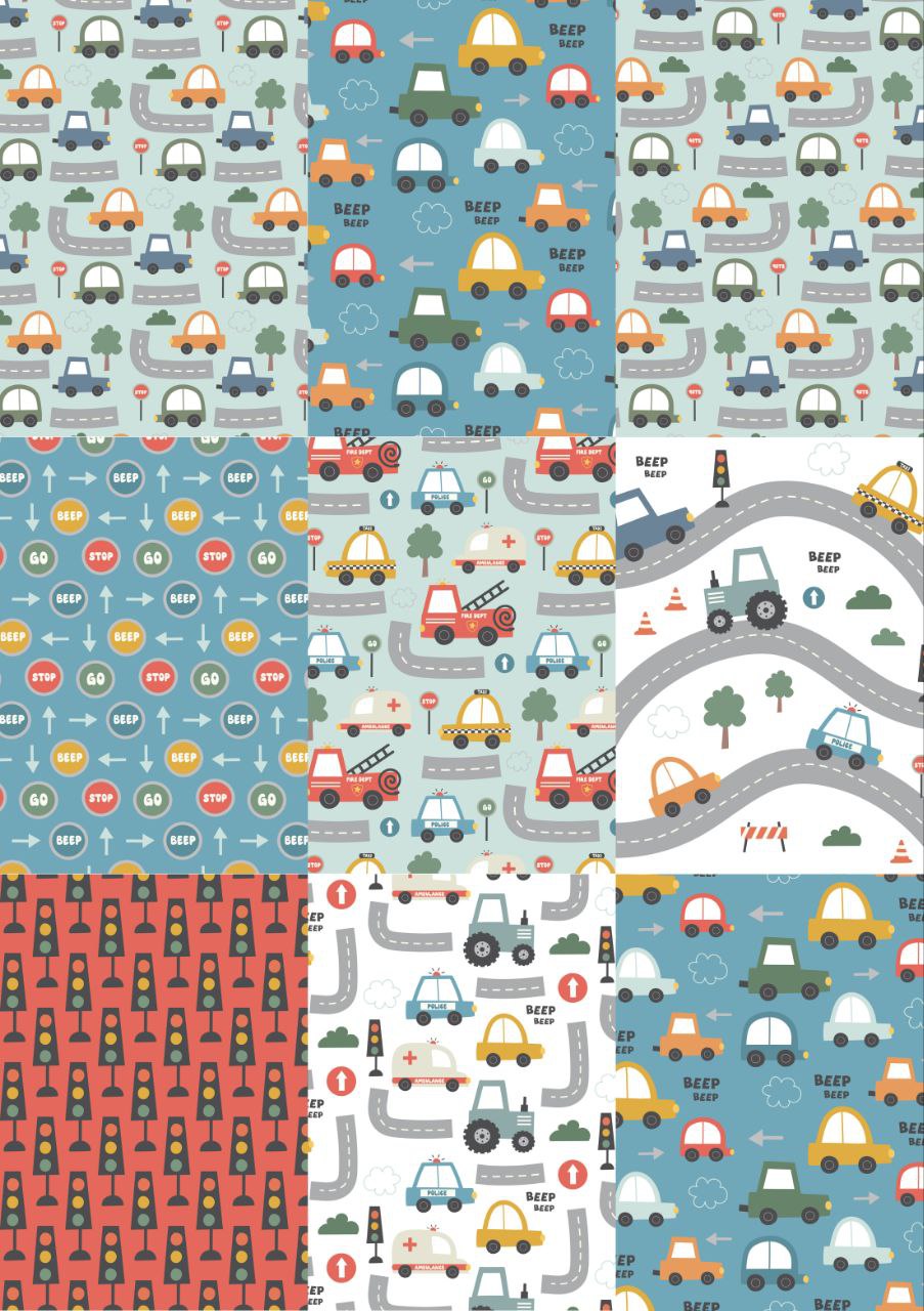 Car and Road (Decoupage Paper)9in1