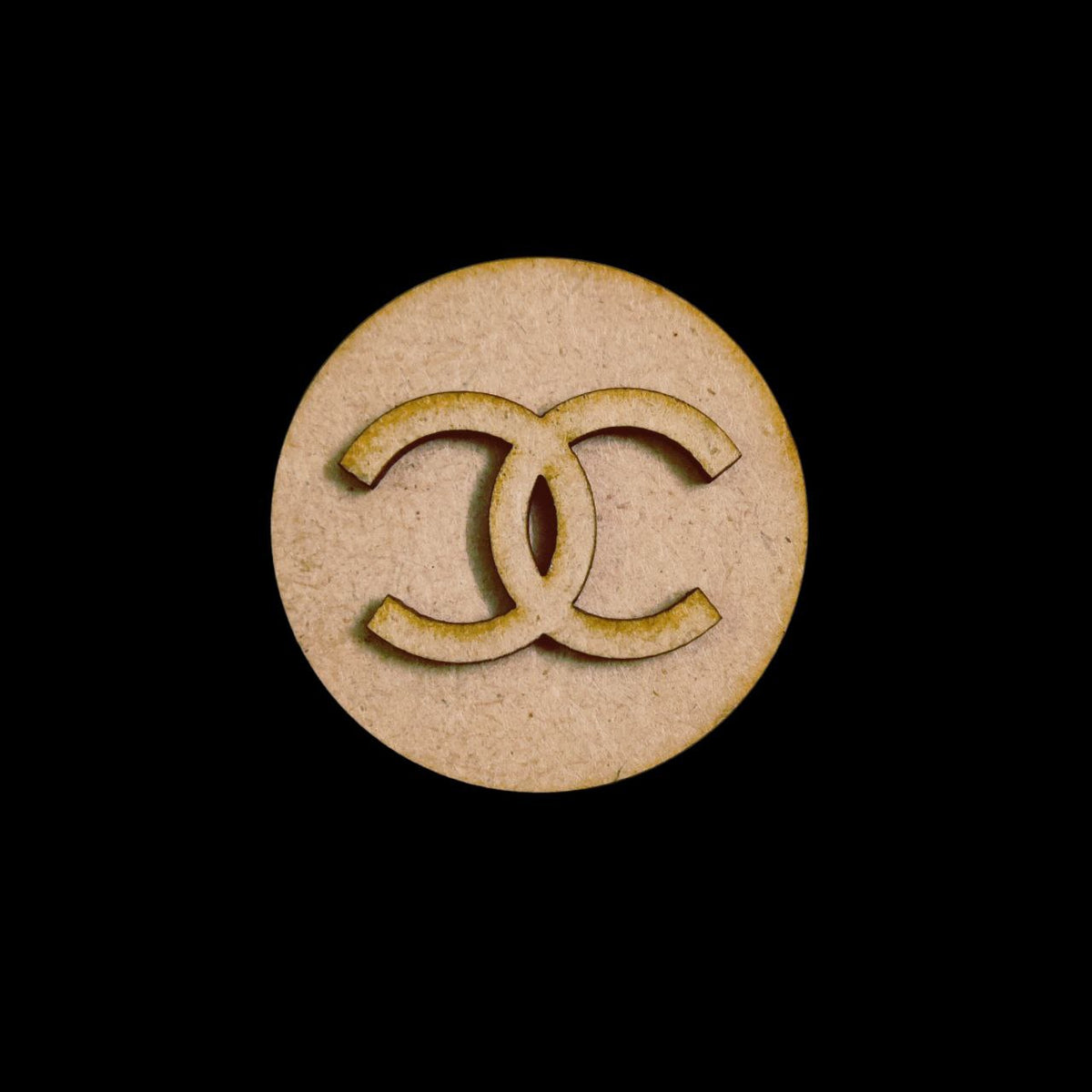 Chanel Logo (MDF Round Fridge Magnet Base)