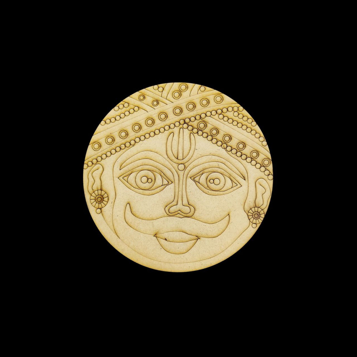 Cheriyal Mask - Folk Art (Premarked Embellishments MDF)