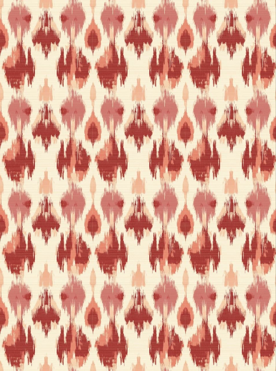 Cherry Clot Patches Ikat - Decoupage Paper Sheet