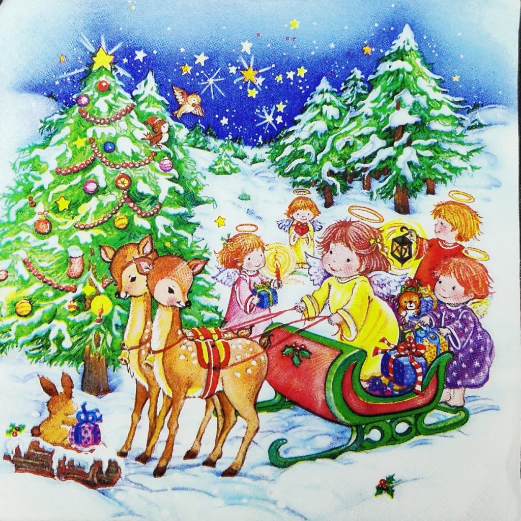 Christmas Angels ( German Napkin Tissues )