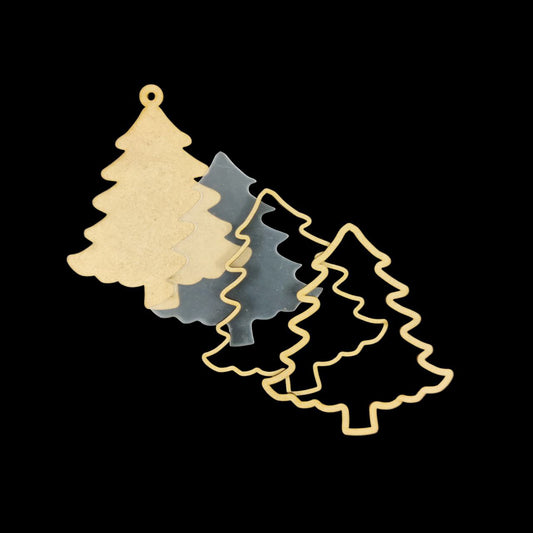 Christmas Tree - (Christmas MDF Shakers)1