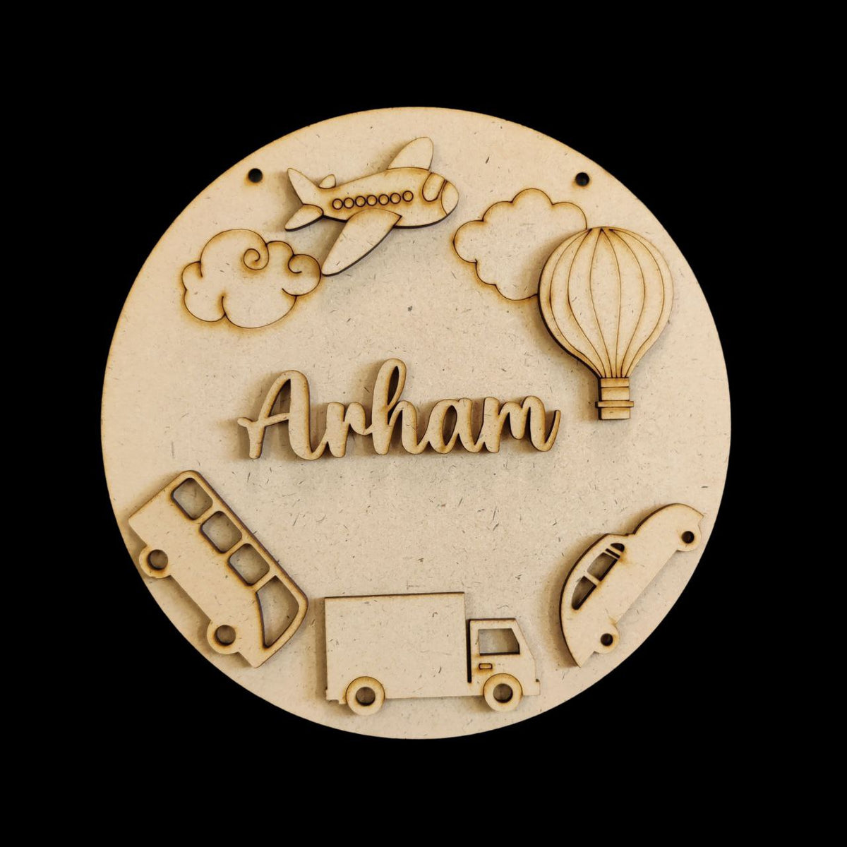 CitySide - personalised monograms ( Name plate base MDF )