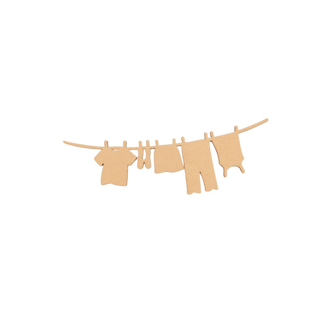Clothes Line ( LaserCut MDF Desi Collection )