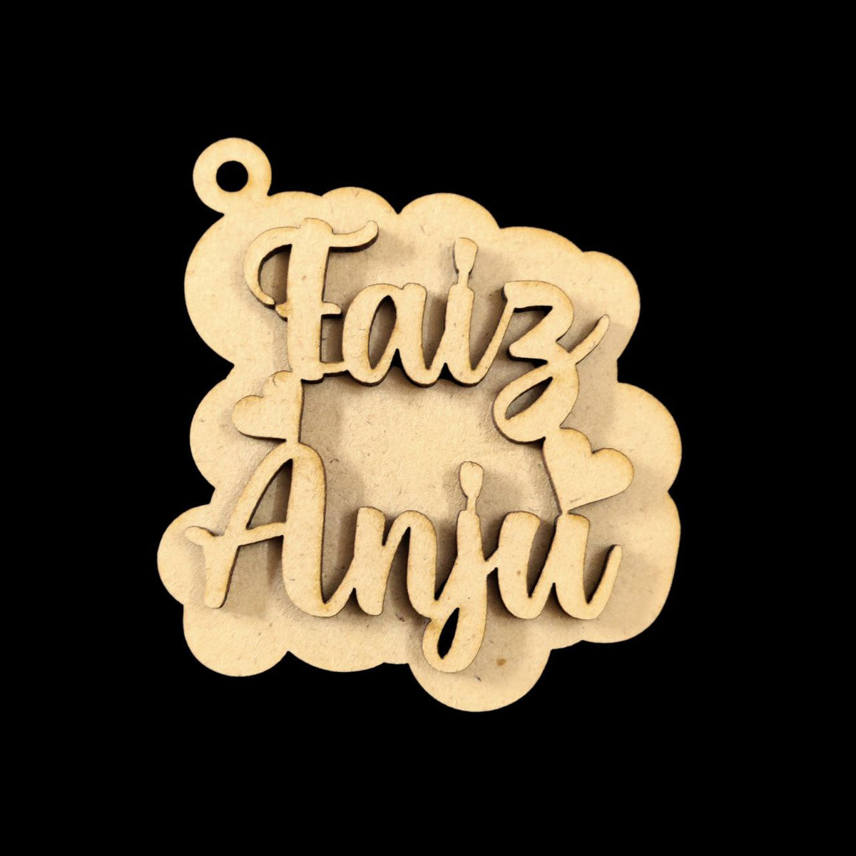 Couple name Keychain base ( MDF - Valentine's Personalised )