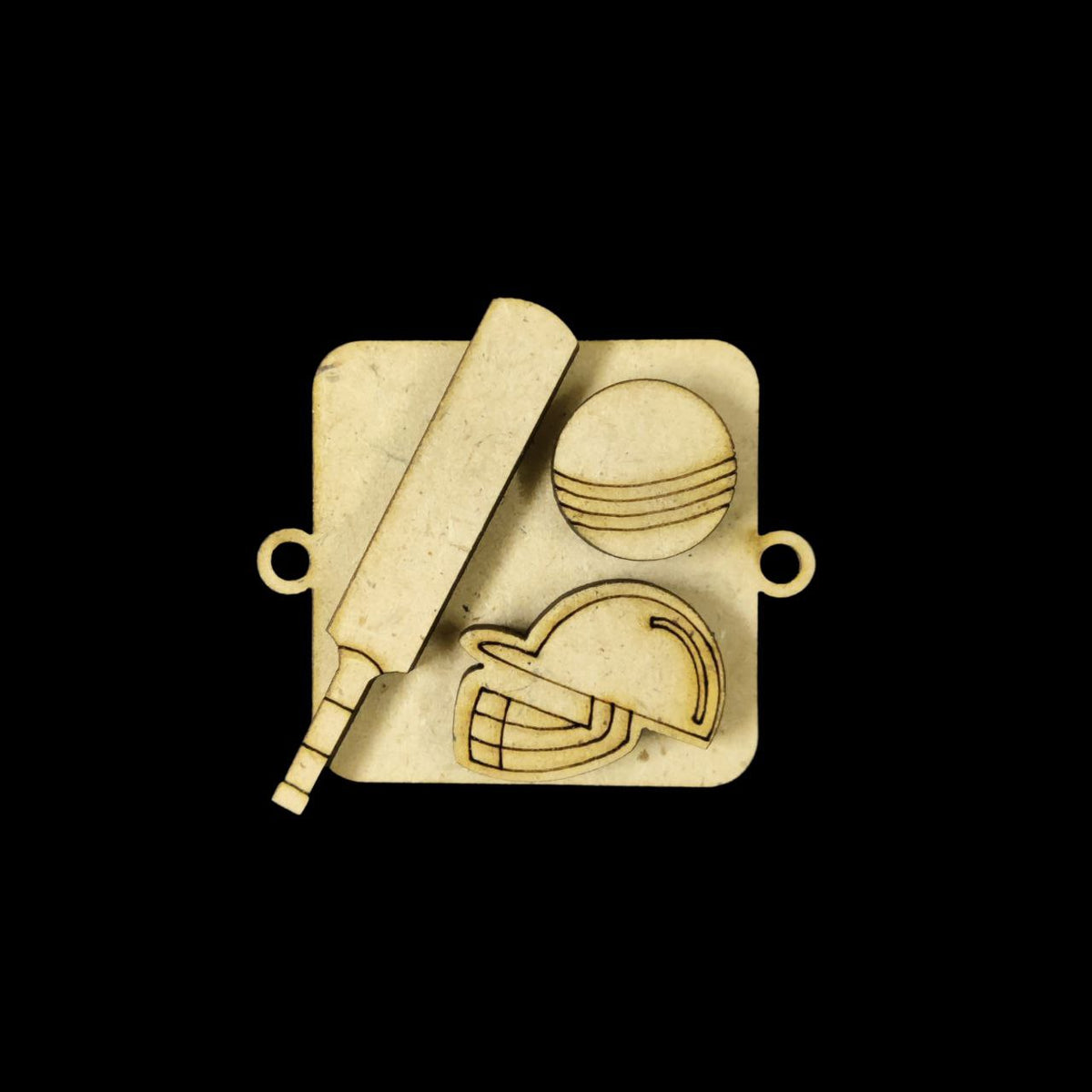 Cricket Champ - Kids Layered Rakhi (MDF Lasercut)