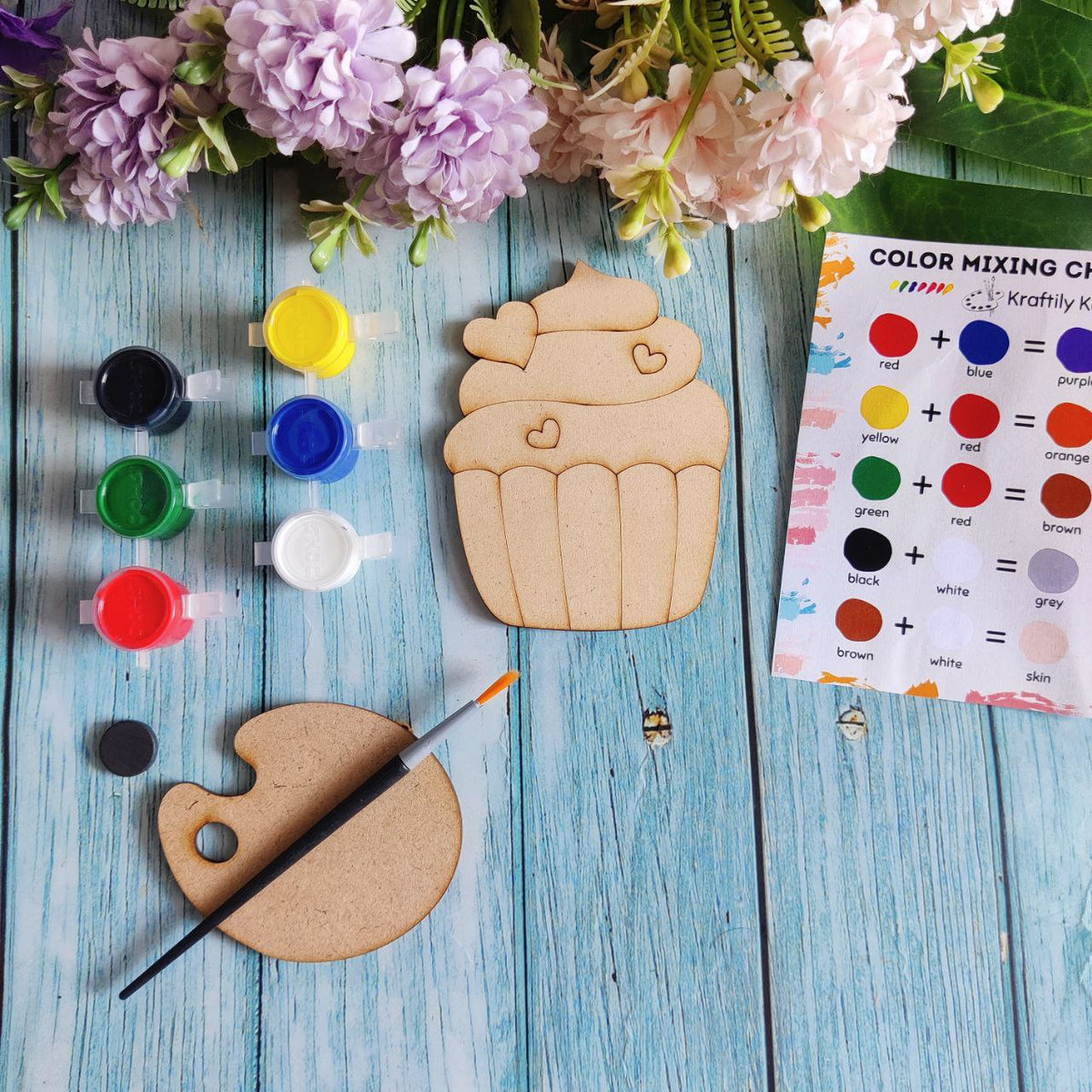 CupCake (Fridge Magnet DIY Kit) MDF