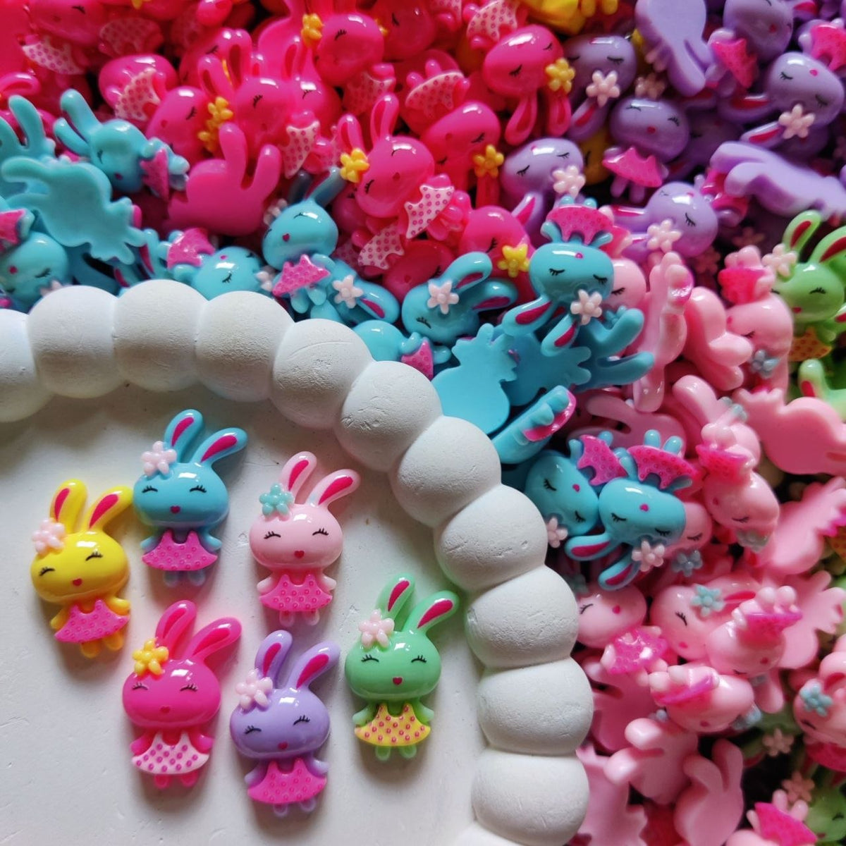 Cute Bunnies - Acrylic Charms