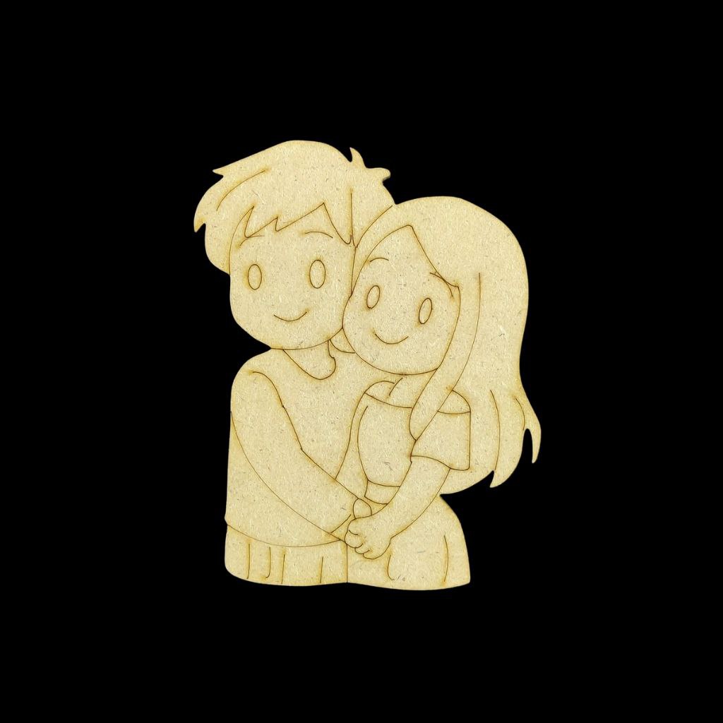 Cute Couple Hand in Hand - Premarked Base (MDF Valentine's)