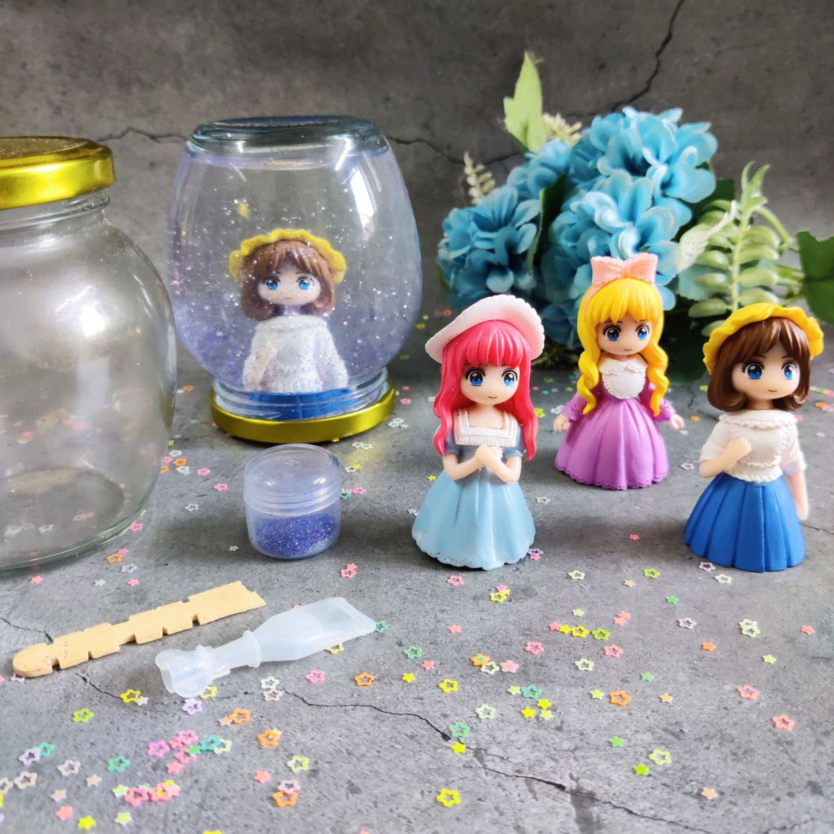 Cute Boy - DIY Snow Globe Kit ( Kids )