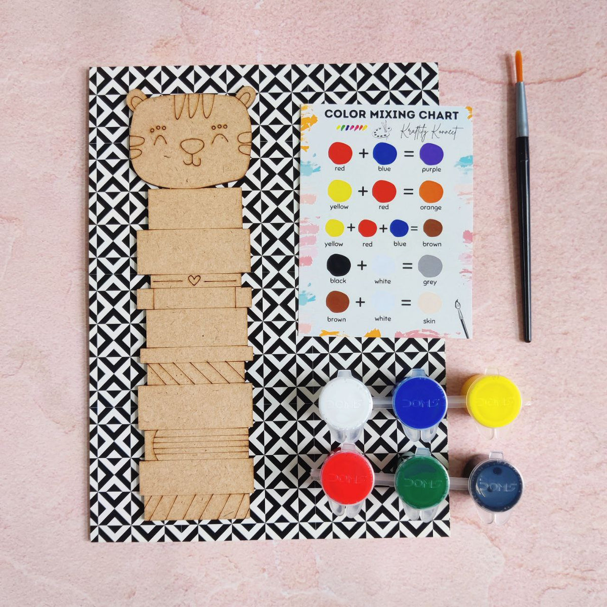Cute Tiger (DIY Bookmark Kit - MDF)