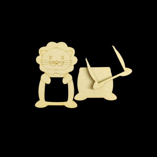 Cute Lion (Photo Frame Base - MDF Lasercut) DIY for Kids
