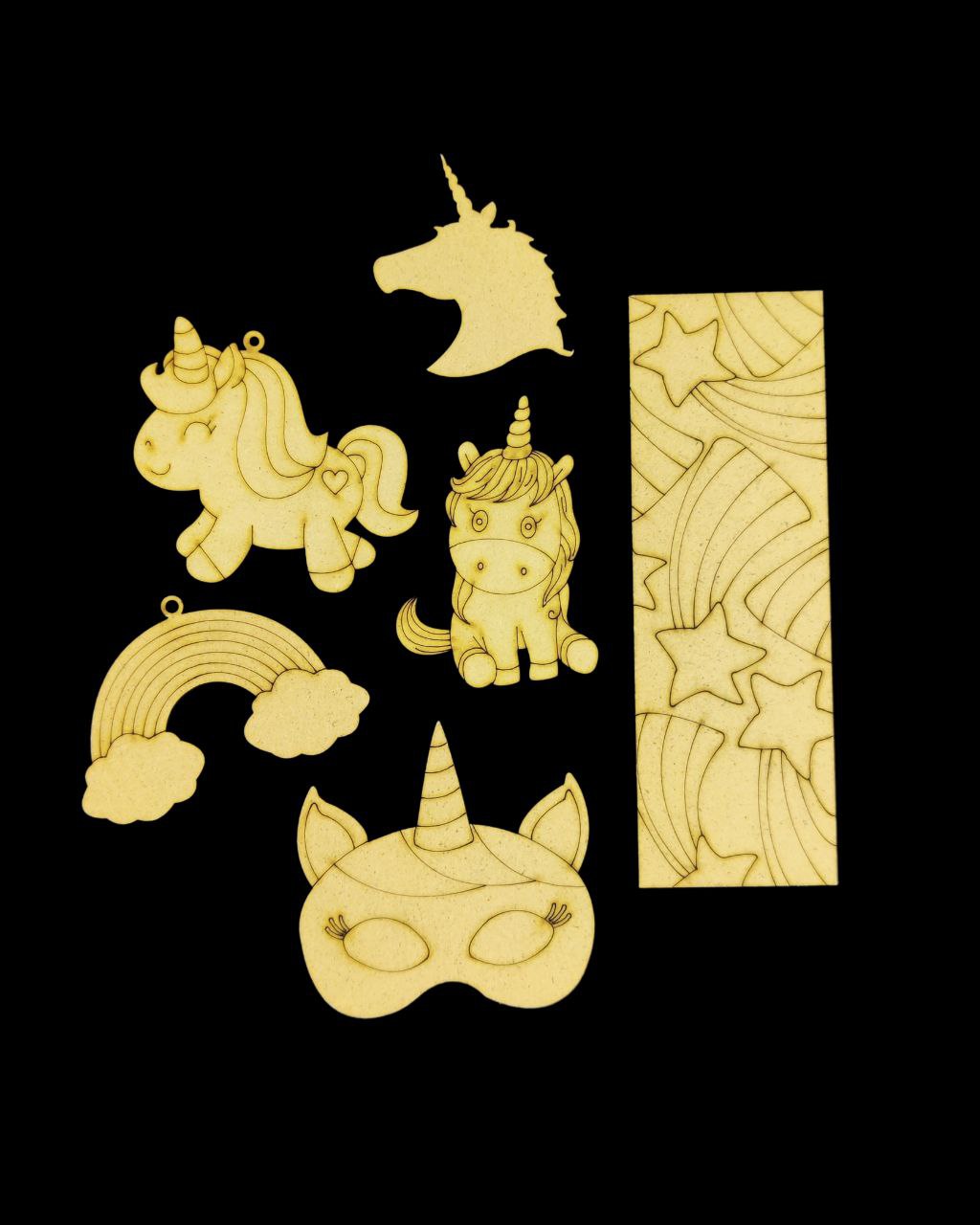 Unicorn pack (Premarked Painting Bases MDF)
