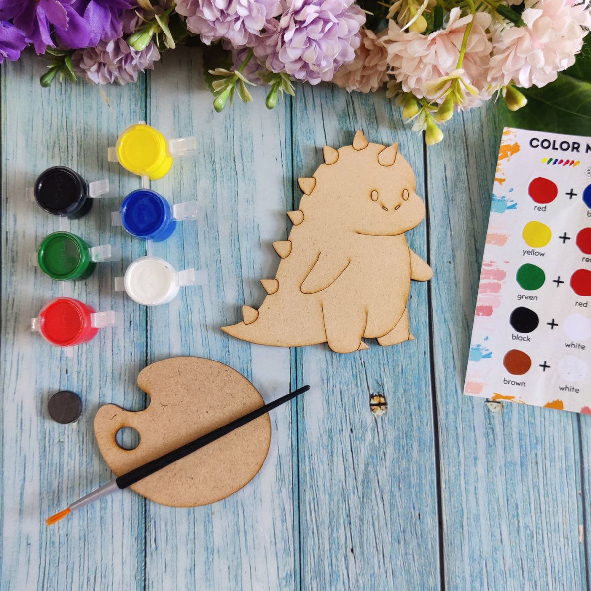 Dino - Kawaii (Fridge Magnet DIY kit) MDF
