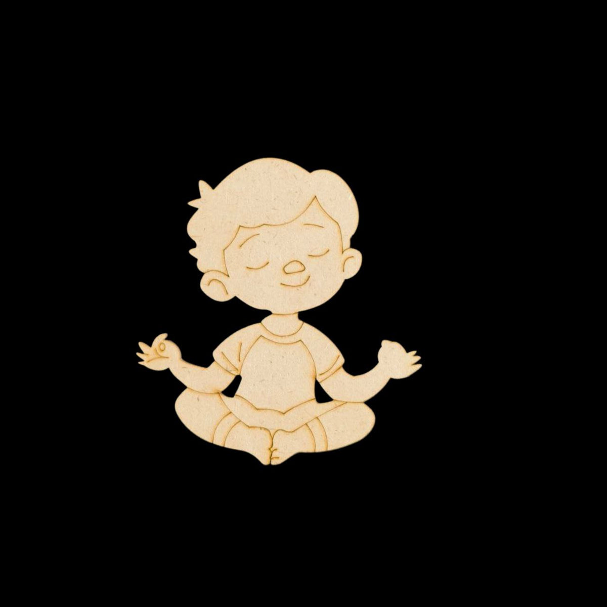 Deep Meditation Boy (MDF - Premarked Painting base)