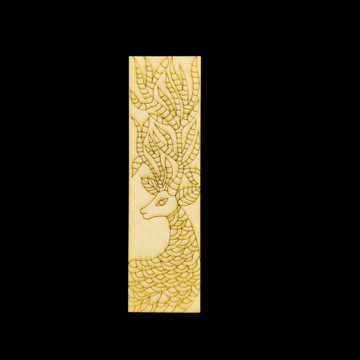 Deer - Gond Art (MDF Bookmark - Folk Art)
