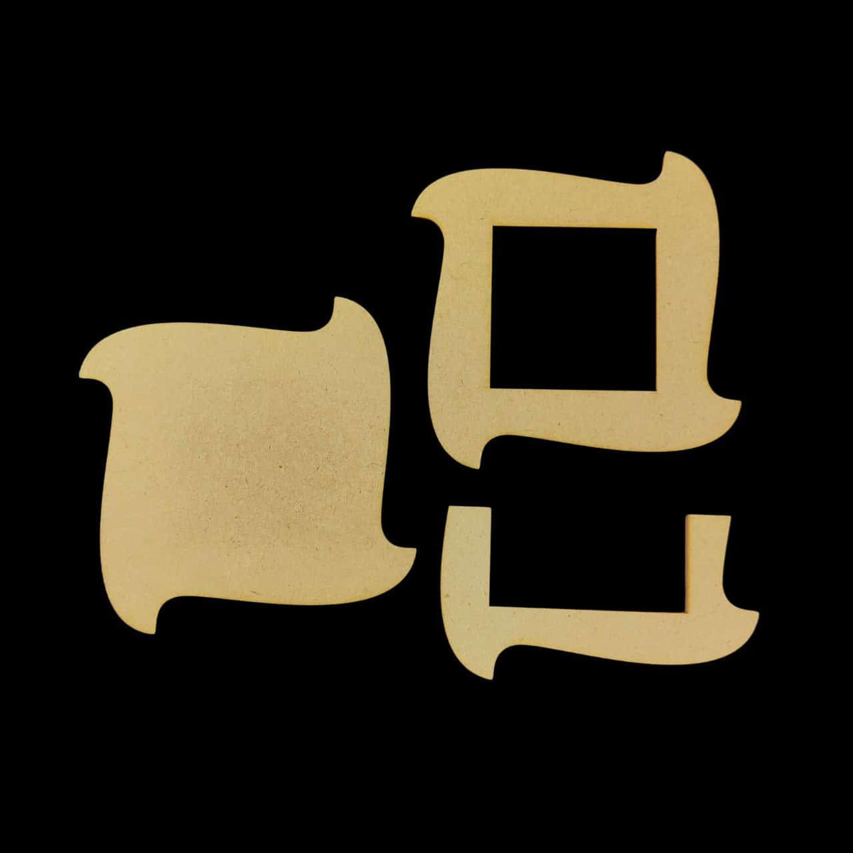 Design 6 - MDF Photo Fridge Magnet Base