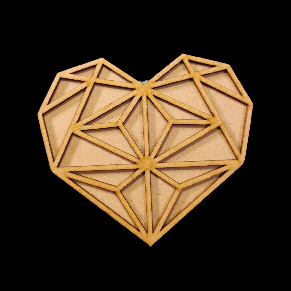Diamond Heart ( MDF Layered Coaster - Valentine's )