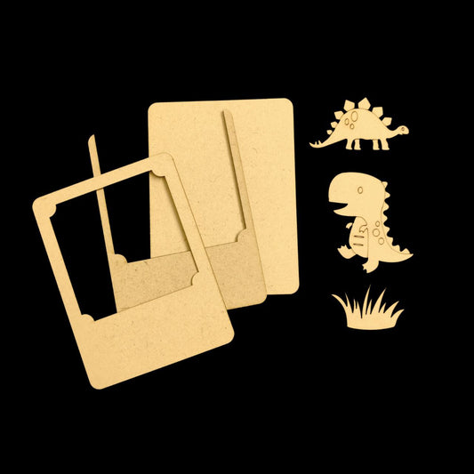 Dinosaurs - (Mini Fridge Magnet Photo Frame / Wall Photo Frame ( MDF )