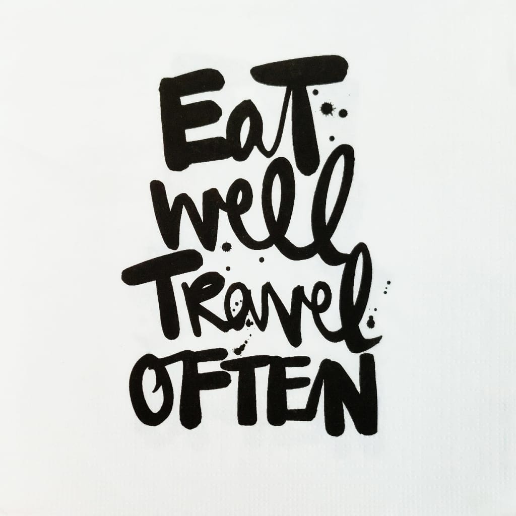 Eat Well Travel Often ( German Napkin Tissues )